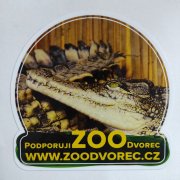 Samolepka Podporuji ZOO Dvorec - Krokodýl nilský